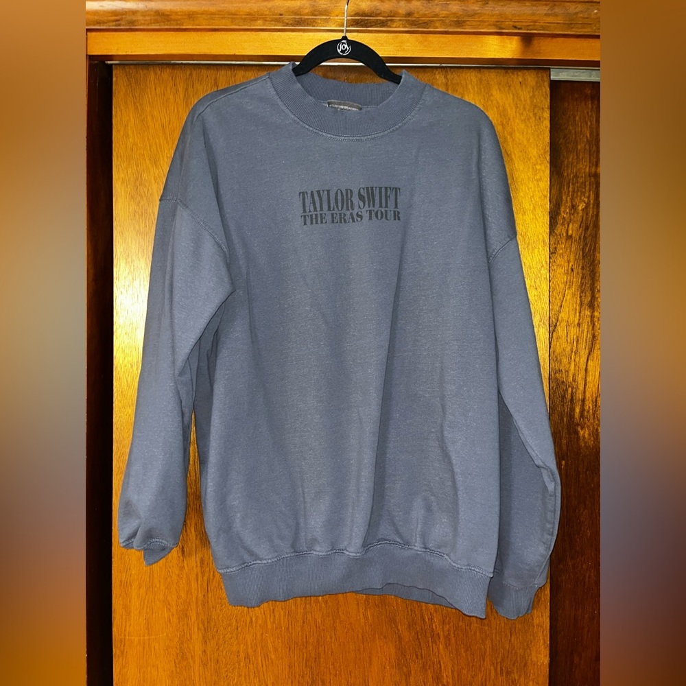 Taylor swift eras tour blue crew! Only worn once! Like new- perfect condition!